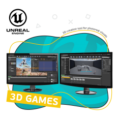 Unreal Engine 4. Игровой движок - КИБЕРшкола программирования для детей, компьютерные курсы для школьников, начинающих и подростков - KIBERone г. Невьянск