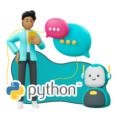 Умный чат-бот на Python - КИБЕРшкола программирования для детей, компьютерные курсы для школьников, начинающих и подростков - KIBERone г. Невьянск