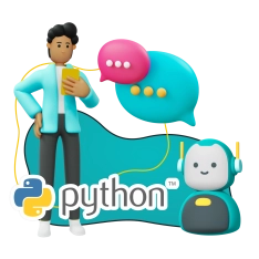 Умный чат-бот на Python на Telegram - КИБЕРшкола программирования для детей, компьютерные курсы для школьников, начинающих и подростков - KIBERone г. Невьянск