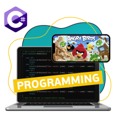 Программирование на C#. Удивительный мир 2D-игр - КИБЕРшкола программирования для детей, компьютерные курсы для школьников, начинающих и подростков - KIBERone г. Невьянск